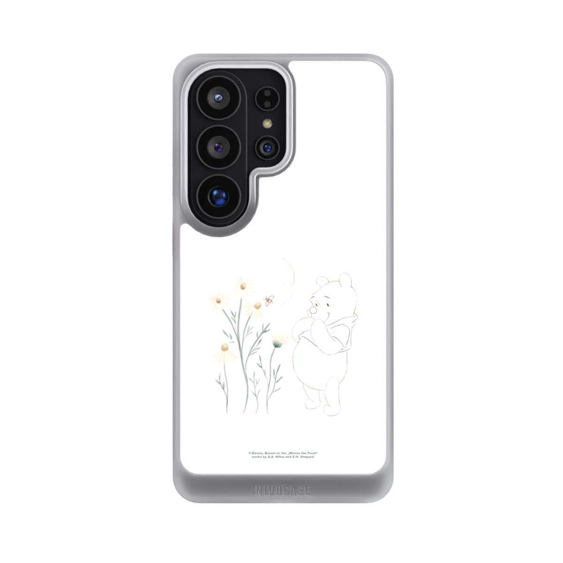 Galaxy S26 Ultra NIVOcore Winnie Puuh sieht sich Gänseblümchen an