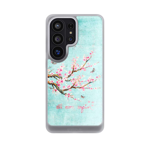 Samsung Galaxy S26 Ultra NIVOcore Motif d'arbre en fleurs de cerisier bleu