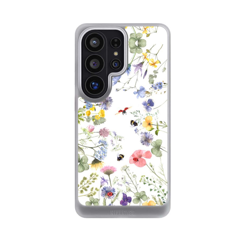 Galaxy S26 Ultra NIVOcore Bunte Frühlingsblumen und Bienen
