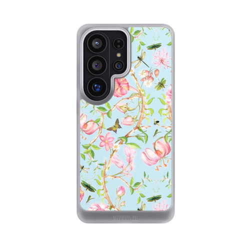 Samsung Galaxy S26 Ultra NIVOcore Vintage botanische Blumen in blau