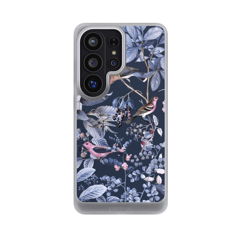 Galaxy S26 Ultra NIVOcore Vögel und Beeren blau