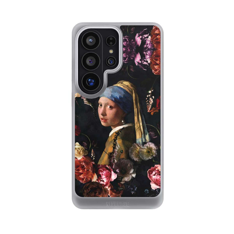 Galaxy S26 Ultra NIVOcore Fille avec une boucle d'oreille en perles Roses