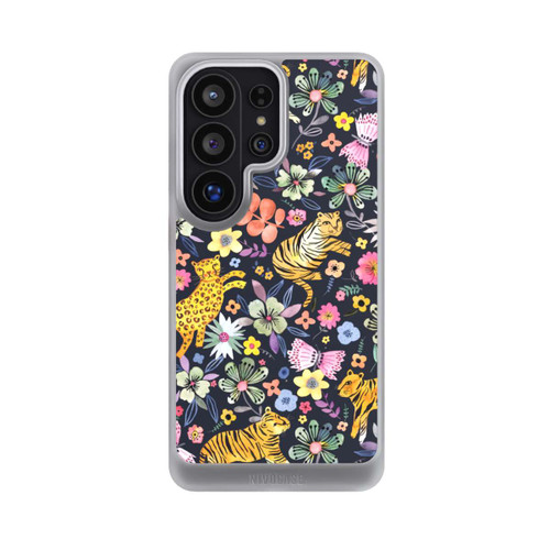 Samsung Galaxy S26 Ultra NIVOcore Frühlingsblumen mit Tiger schwarz