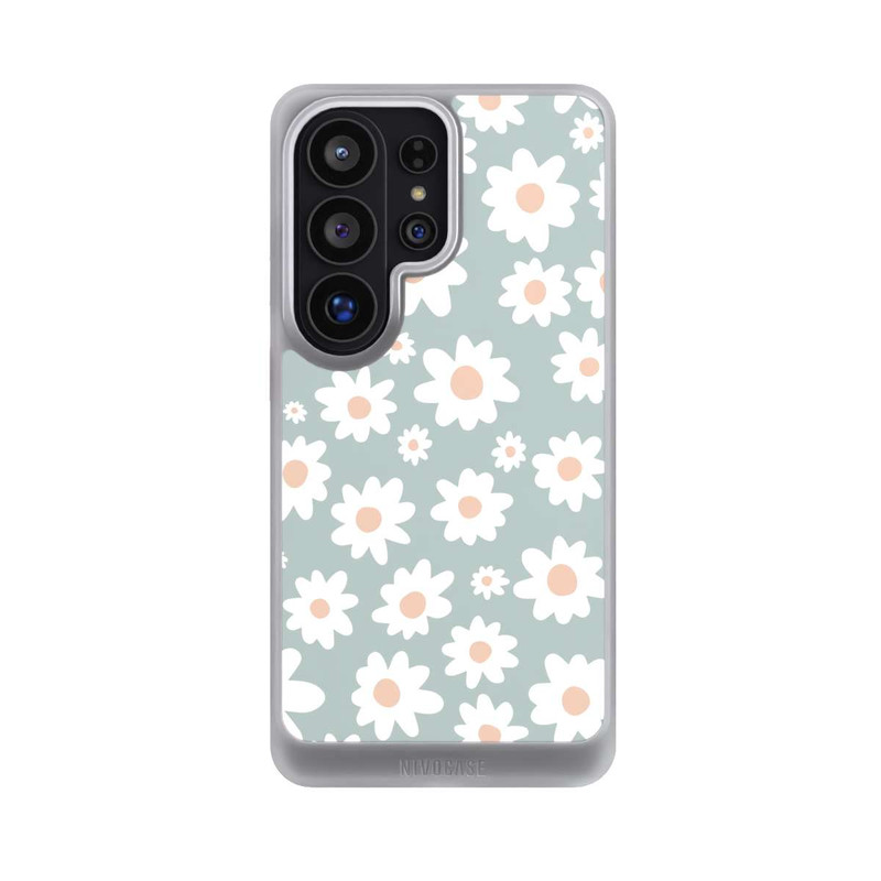 Galaxy S26 Ultra NIVOcore Gänseblümchen Muster grün