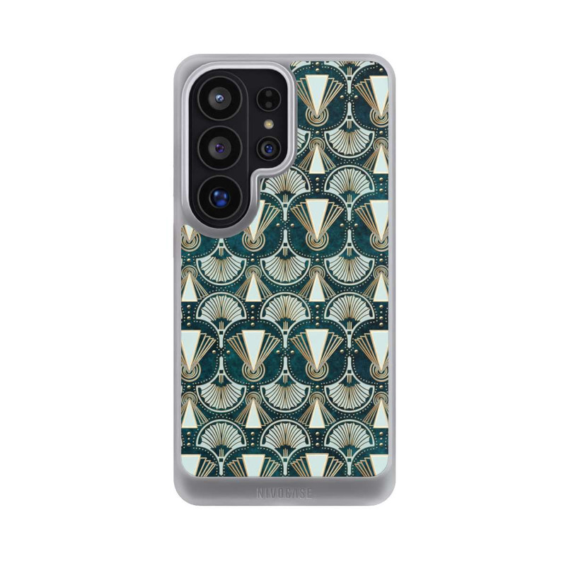 Galaxy S26 Ultra NIVOcore Art Deco Green Pattern