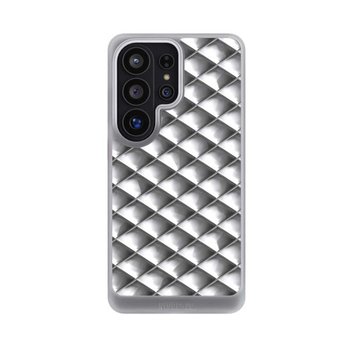 Samsung Galaxy S26 Ultra NIVOcore Glamour Silver Squares