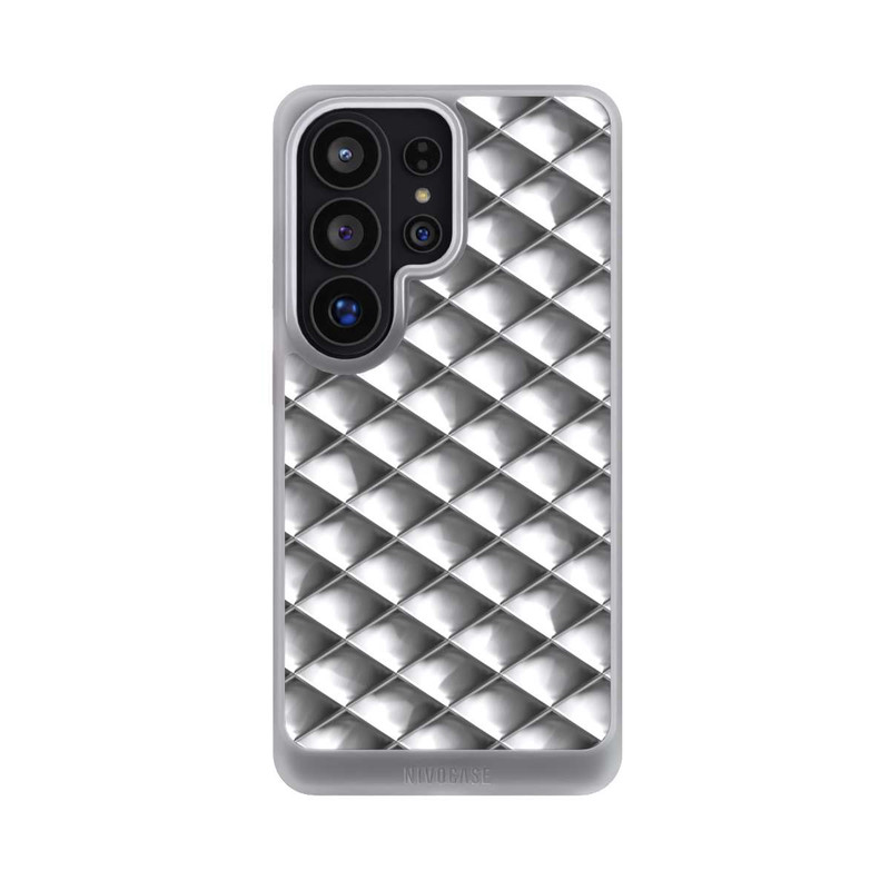Galaxy S26 Ultra NIVOcore Glamour Silver Squares