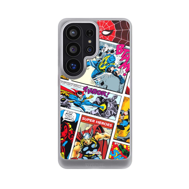 Galaxy S26 Ultra NIVOcore Marvel Retro Comic Blue