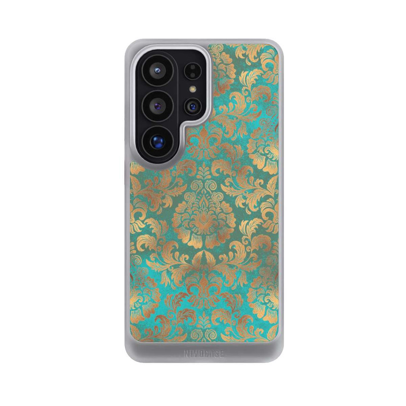 Galaxy S26 Ultra NIVOcore Damask Wallpaper Turquoise