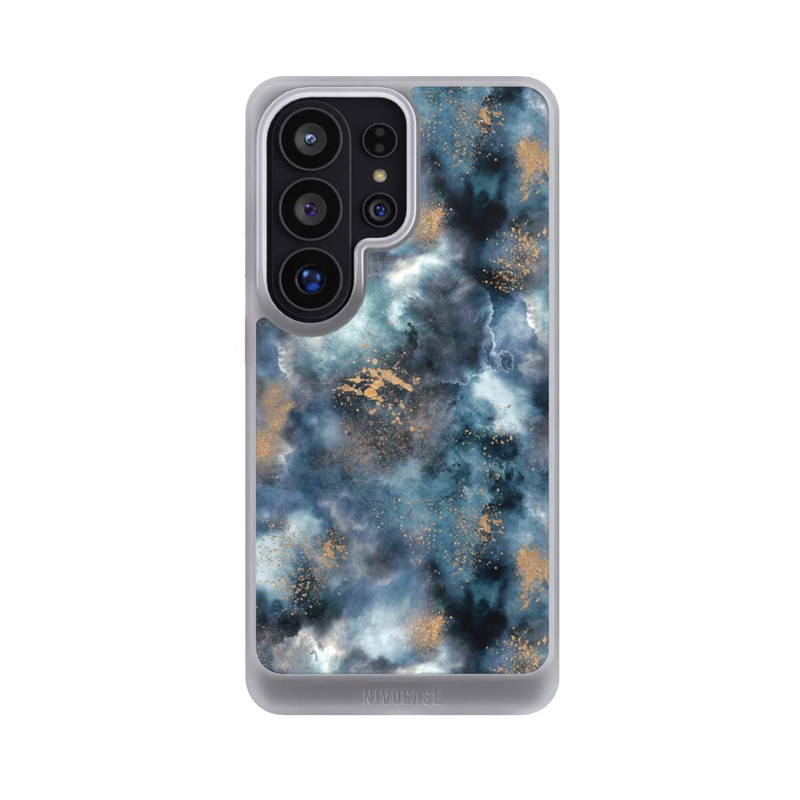 Galaxy S26 Ultra NIVOcore Smoky Marble Watercolor Navy