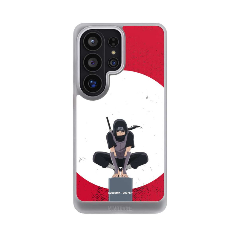 Galaxy S26 Ultra NIVOcore Itachi Uchiha Symbol Roter Hintergrund