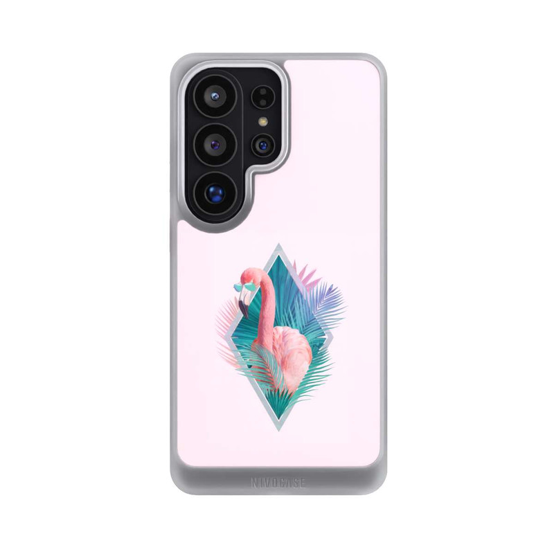 Galaxy S26 Ultra NIVOcore Feuilles tropicales Flamant