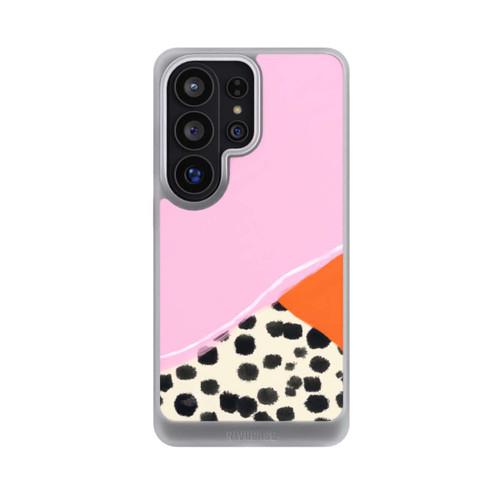 Samsung Galaxy S26 Ultra NIVOcore Pink and Orange Modern Art with Dots