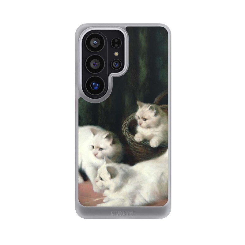 Galaxy S26 Ultra NIVOcore Three White Angora Kittens