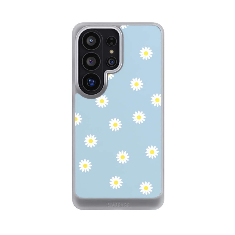 Galaxy S26 Ultra NIVOcore Daisy Pattern on Blue