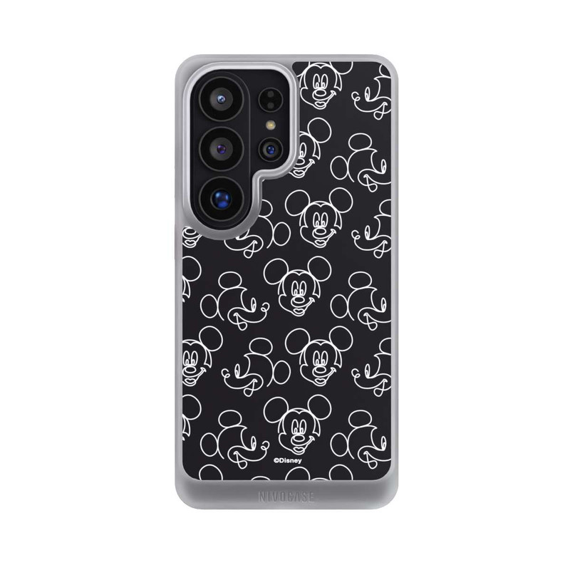 Galaxy S26 Ultra NIVOcore Disney Mickey Faces Black Line Art Pattern