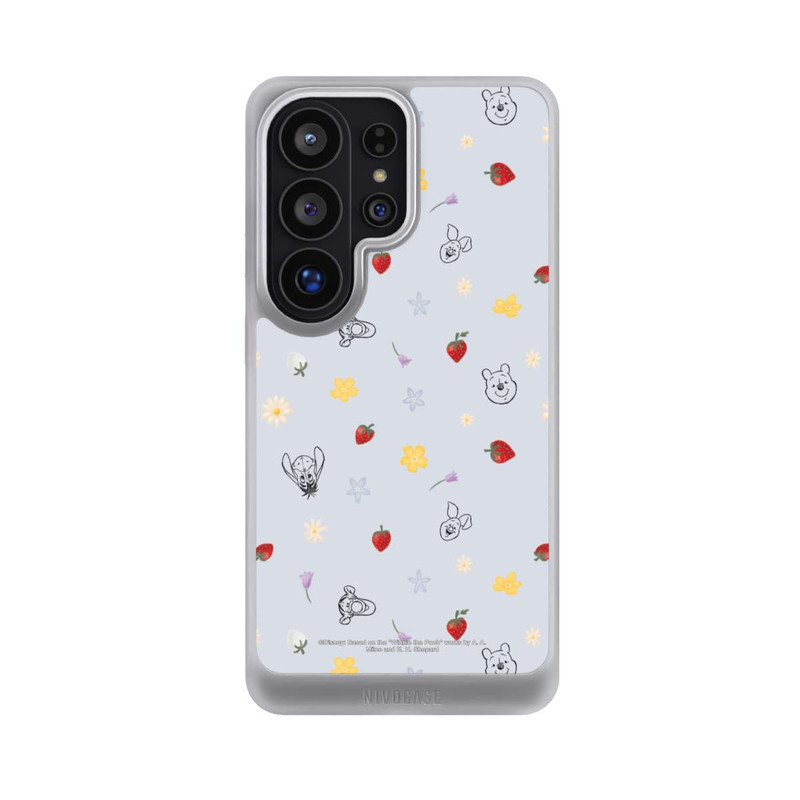 Galaxy S26 Ultra NIVOcore Winnie Puuh und Freunde Erdbeer Muster Blau