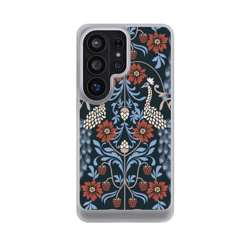 Samsung Galaxy S26 Ultra NIVOcore Vintage Peacock Garden Arts and Crafts Floral Dark