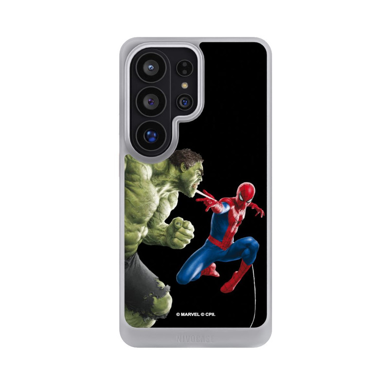 Galaxy S26 Ultra NIVOcore Spider-Man affronte Hulk