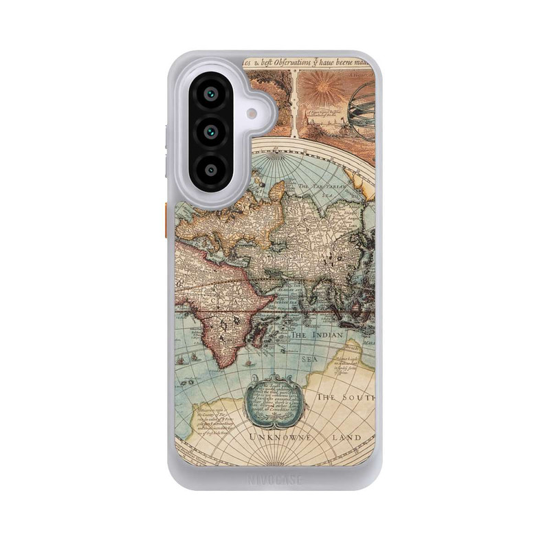 Galaxy A57 5G NIVOcore Vintage Weltkarte