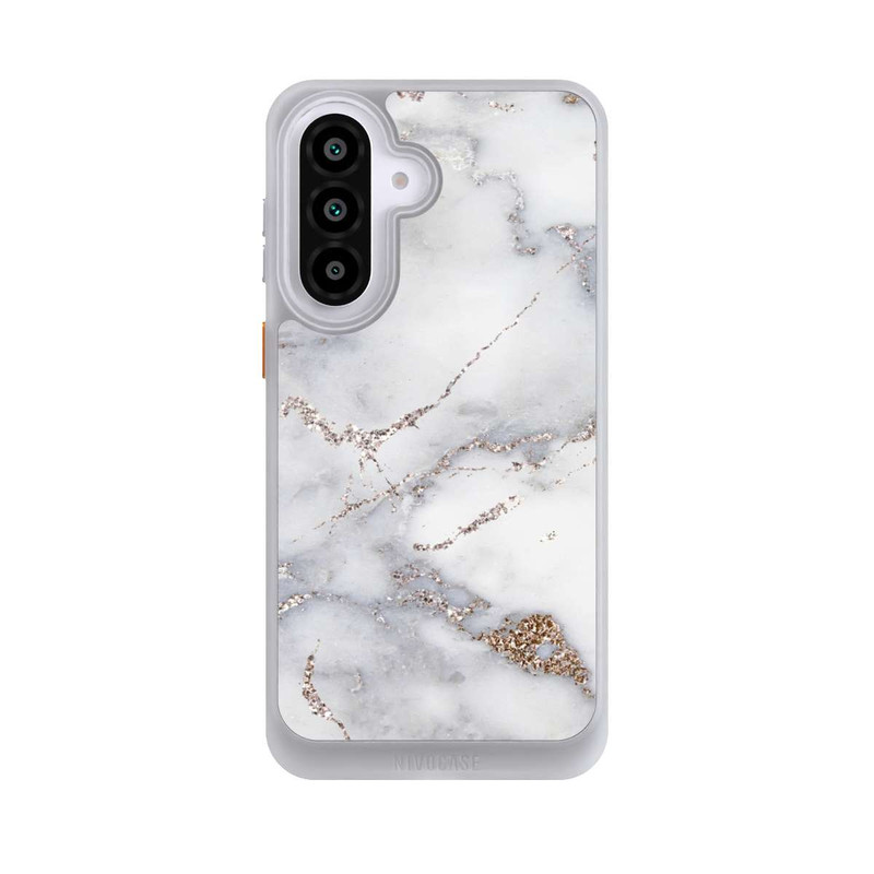 Galaxy A57 5G NIVOcore Silberglitzer Marmorlook