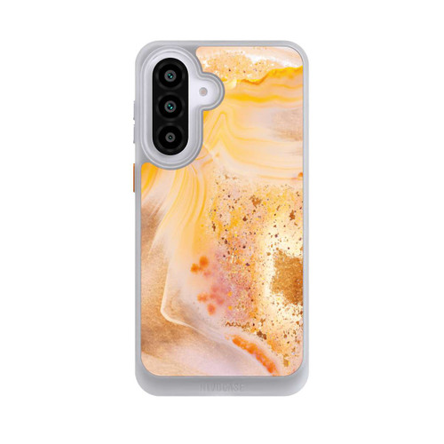 Samsung Galaxy A57 5G NIVOcore Orangefarbener Glitzer Marmorlook