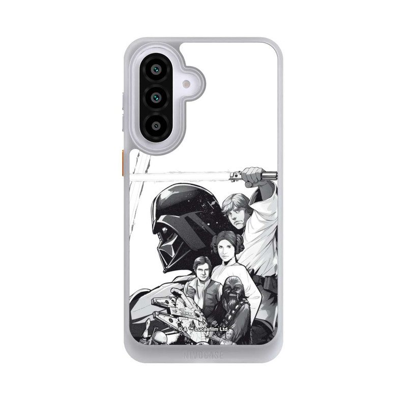 Galaxy A57 5G NIVOcore StarWars Charaktere - Schwarz-Weiß