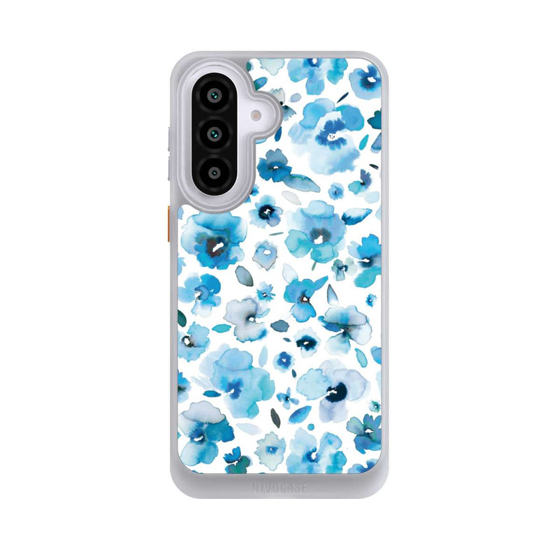 Galaxy A57 5G NIVOcore Fleurs tropicales bleues