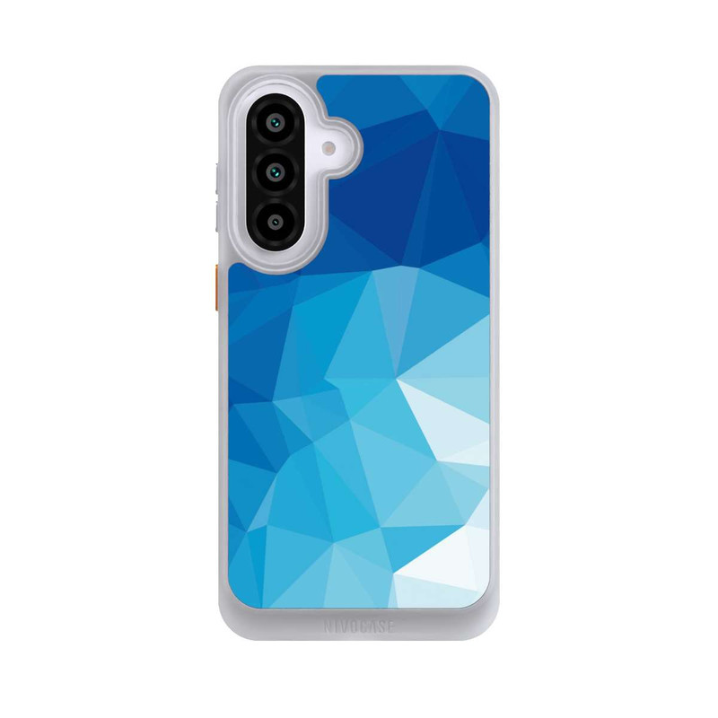 Galaxy A57 5G NIVOcore Mosaïque Polygonale Bleue