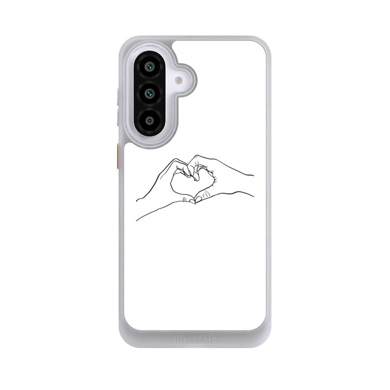 Galaxy A57 5G NIVOcore Herz Hände Line Art