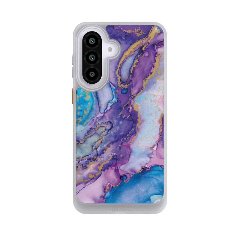 Galaxy A57 5G NIVOcore Encre tourbillonnante violette et bleue