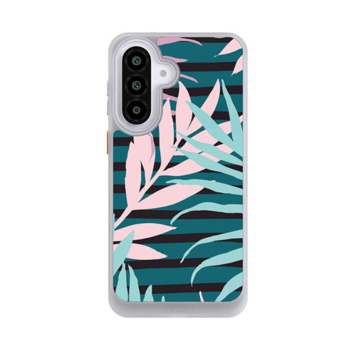 Samsung Galaxy A57 5G NIVOcore Pastel Jungle Leaves Pink Teal Seamless