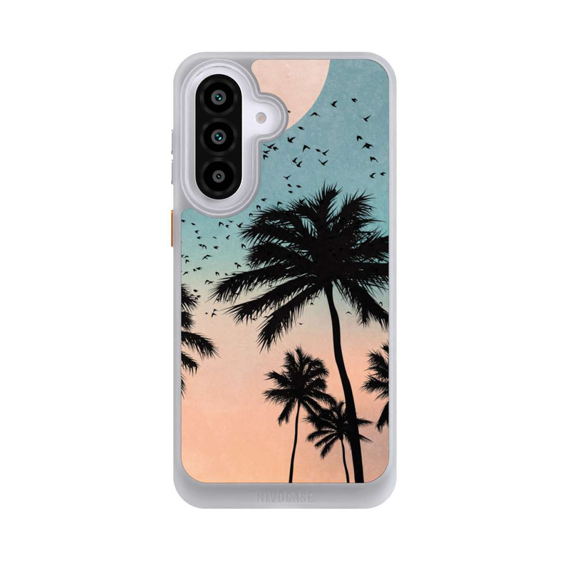 Galaxy A57 5G NIVOcore Sonnenaufgang Palmen