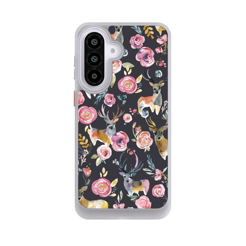 Galaxy A57 5G NIVOcore Deers and flowers Anthracite