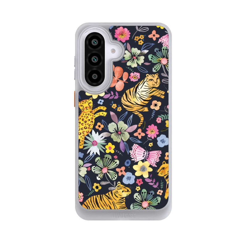 Galaxy A57 5G NIVOcore Spring Tigers Flowers Black