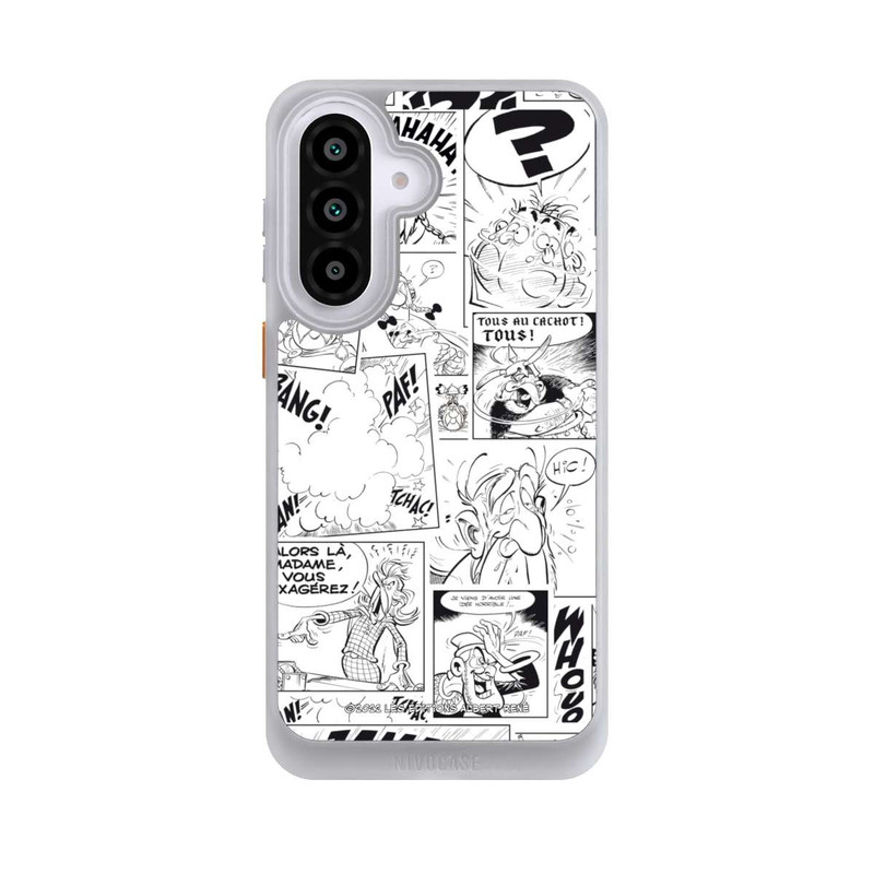 Galaxy A57 5G NIVOcore Asterix Comic Schwarz und Weiß