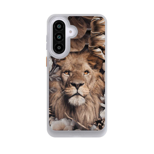 Samsung Galaxy A57 5G NIVOcore Löwe Blumenrahmen Beige