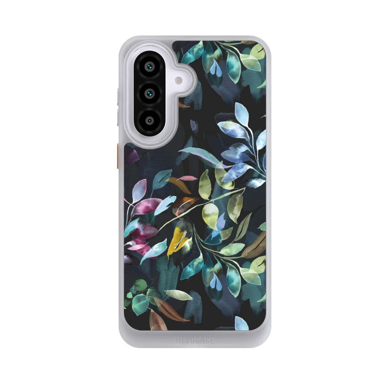 Galaxy A57 5G NIVOcore Watercolor Mystic Leaves Black