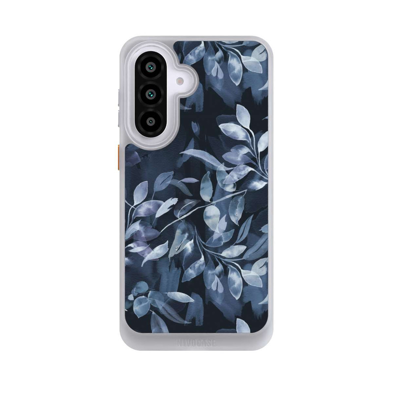 Galaxy A57 5G NIVOcore Watercolor Mystic Leaves Navy