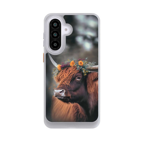 Samsung Galaxy A57 5G NIVOcore Hochland Rind mit Blumen mit KI