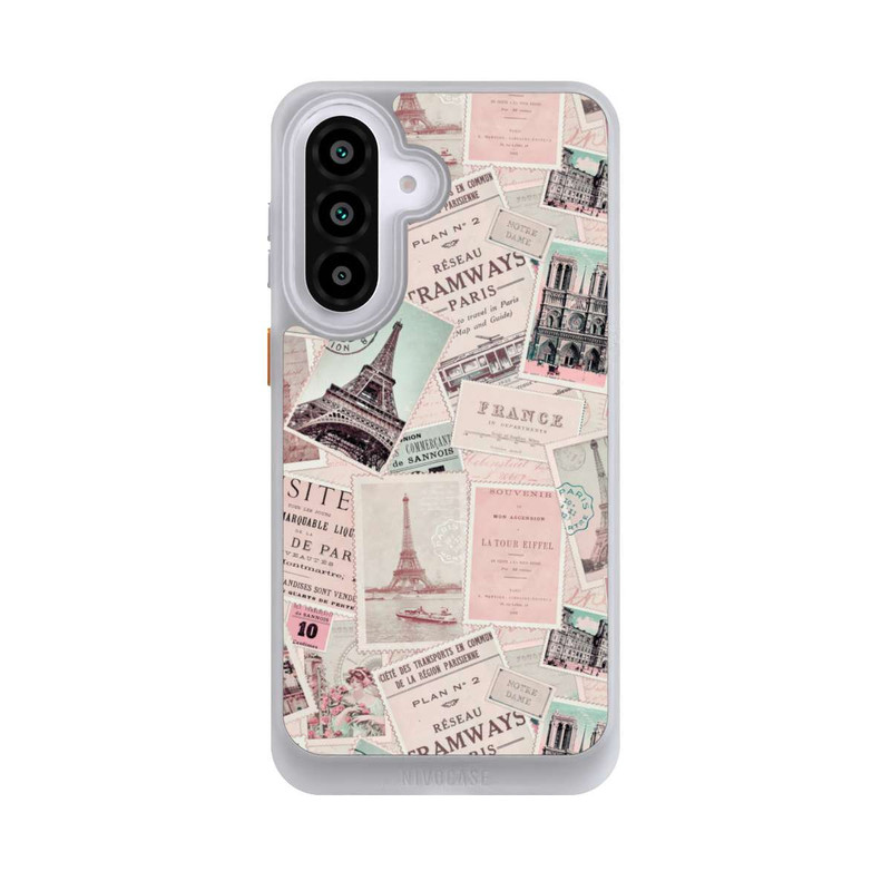 Galaxy A57 5G NIVOcore Vintage Paris Postcards Pattern