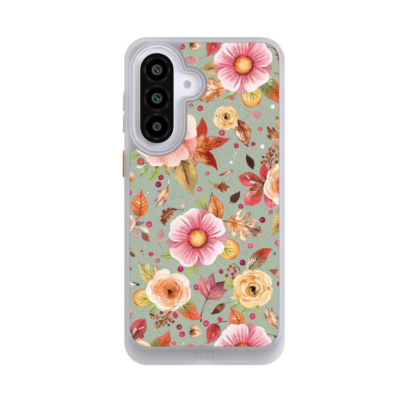 Galaxy A57 5G NIVOcore Fleurs d'automne Vert tendre
