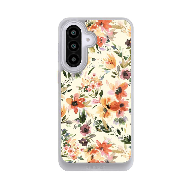 Galaxy A57 5G NIVOcore Summer Artistic Flowers Ivory