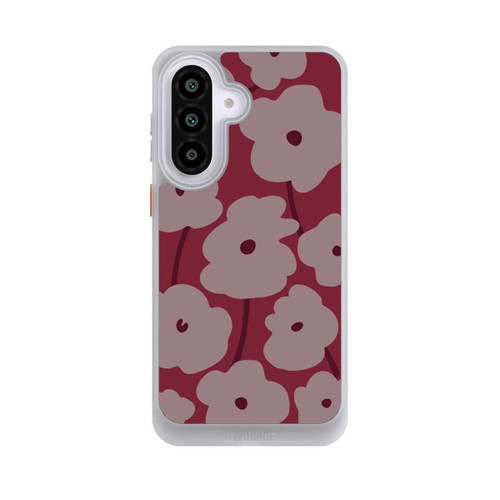 Samsung Galaxy A57 5G NIVOcore Minimalistische Blumen Bordeaux