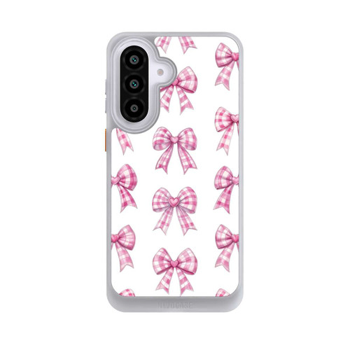 Samsung Galaxy A57 5G NIVOcore Pink Gingham Hearts and Bows