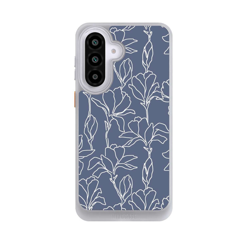 Galaxy A57 5G NIVOcore Flower Silhouettes on Blue