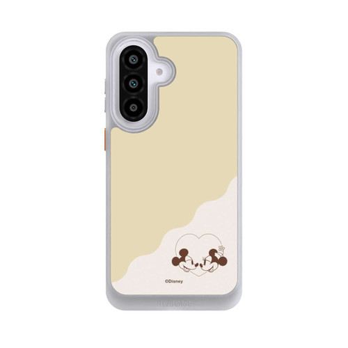 Samsung Galaxy A57 5G NIVOcore Mickey and Minnie Love Heart Beige