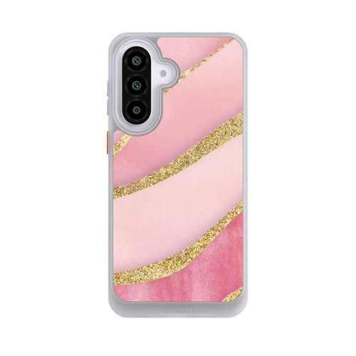 Samsung Galaxy A57 5G NIVOcore Pink Marble Goldprint Stripes