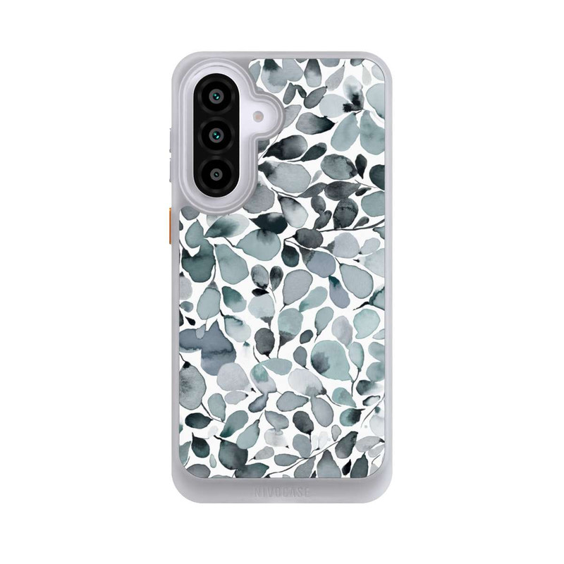 Galaxy A57 5G NIVOcore Eucalyptus Watercolor Leaves Grey