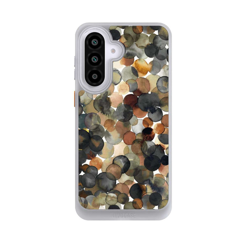 Galaxy A57 5G NIVOcore Watercolor Dots Brown Pattern